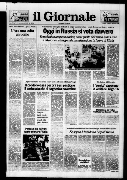 Il giornale : quotidiano del mattino